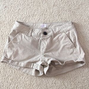 SO Tan Khaki Low-Rise Shorts